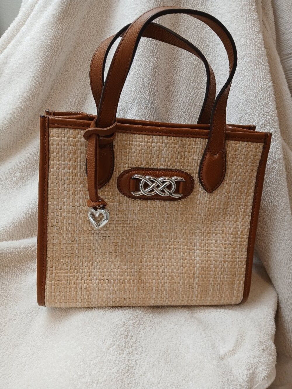 Sweet Interlock Summer Straw Brighton Tote
